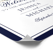 いかりモノグラムグリーナリーリース結婚ズウェルカム ポスター (角)