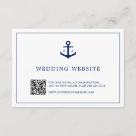 いかりモノグラムQRコー航海のドWebサ結婚イト エンクロージャーカード