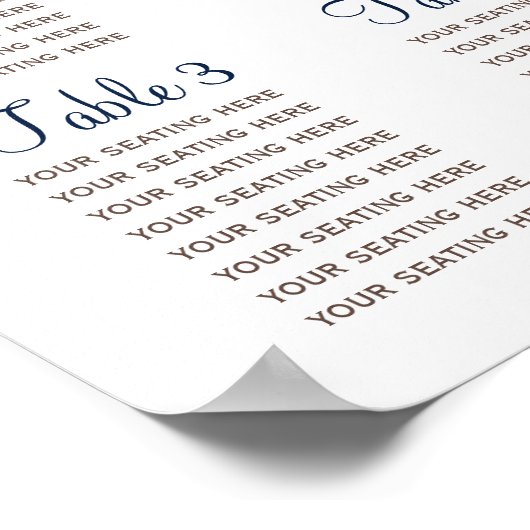 いかりモノグラ航海のム結婚、シーティングチャート ポスター (角)