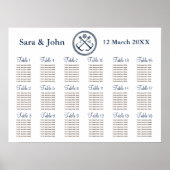 いかりモノグラ航海のム結婚、シーティングチャート ポスター (正面)