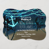 いかりライト&パームツリーズ結婚式招待状 招待状 (正面/裏面)