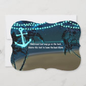 いかりライト&パームツリーズ結婚式招待状 招待状 (裏面)