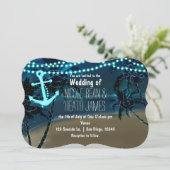 いかりライト&パームツリーズ結婚式招待状 招待状 (スタンド正面)