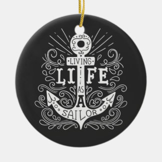 いかりライフ – 航海の引用文オーナメント セラミックオーナメント
