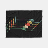 いかりリフトT-rリフトスキーレトロウィンタースキー フリースブランケット (正面(横))