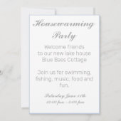 いかりレイクバケーションビーチハウスネームブルーストライプズ 招待状 (裏面)