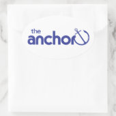 いかりロゴ楕円ステッカー 楕円形シール (バッグ)