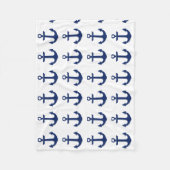 いかりロゴ フリースブランケット (正面)