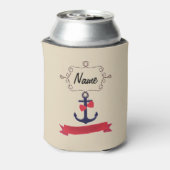 いかりロープ航海のフレーム海軍航海レッドリ 缶クーラー (缶裏面)