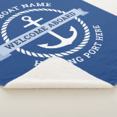 いかりロ縁どープボート名の歓迎 シェルパブランケット (3/4)