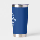 いかりロ縁どープボート名の歓迎 保温保冷タンブラー (左面)