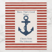 いかりワインラベル ワインラベル (シングルラベル)