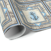 いかりヴィンテージマップ航海のパターン ラッピングペーパー (ロールコーナー)