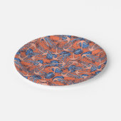 いかり及びクラゲ模様 ペーパープレート (アングル)