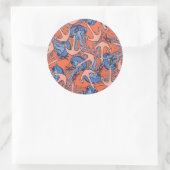 いかり及びクラゲ模様 ラウンドシール (バッグ)