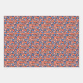 いかり及びクラゲ模様 ラッピングペーパーシート (正面)