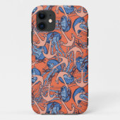 いかり及びクラゲ模様 Case-Mate iPhoneケース (裏面)