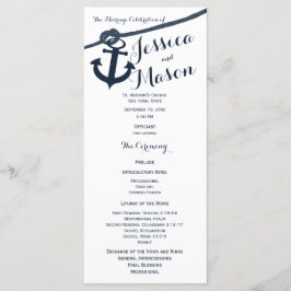 いかり及びロープ結婚式 プログラム