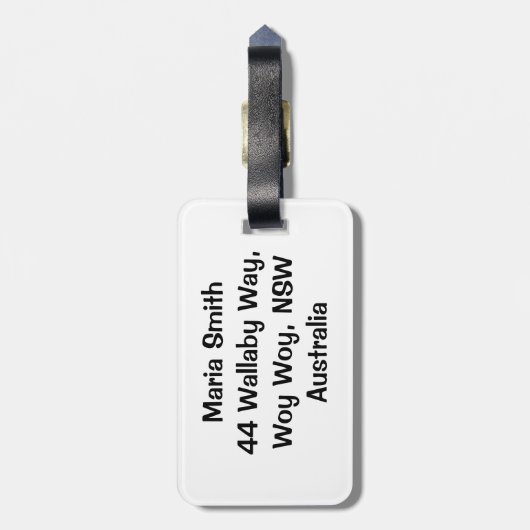 いかり型 ラゲッジタグ (裏面縦)