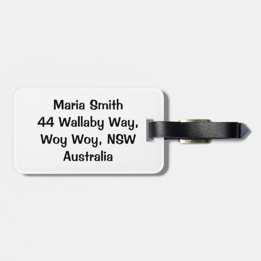 いかり型 ラゲッジタグ (裏面横)