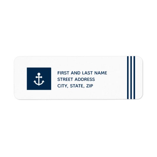 いかり差出人住所ラベル ラベル (正面)