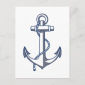 いかり日付の海航海のテーマ結婚の保存 案内ポストカード (正面)