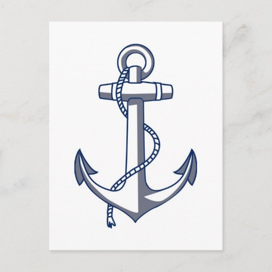 いかり日付の海航海のテーマ結婚の保存 案内ポストカード (正面)