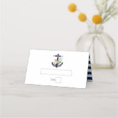 いかり植物性フローラ航海のサマー結婚ズ プレイスカード (正面)