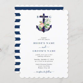 いかり植物性フローラ航海のサマー結婚ズ 招待状