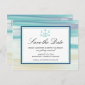 いかり水カラー海保存日付 案内ポストカード (正面/裏面)