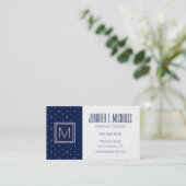 いかり水玉模様パターン 名刺 (スタンド正面)