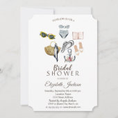 いかり水着ビーチブライダルシャワー 招待状 (正面)