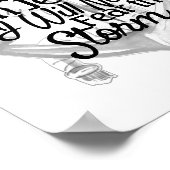 いかり沿岸の黒白クリスチャン ポスター (角)