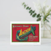 いかり洋ナシCrate LabelYakima, WA ポストカード (スタンド正面)