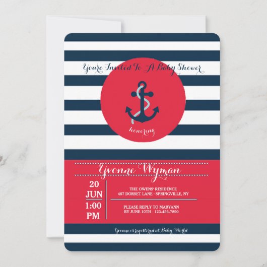 いかり湾の招待状 招待状 (正面)