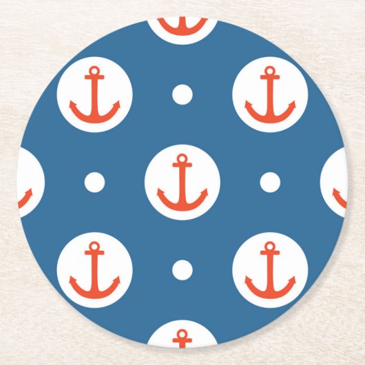 いかり点 ラウンドペーパーコースター (正面)