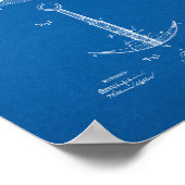 いかり特許 – 青写真 ポスター (角)