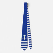 いかり白ストライプとアイディア ネクタイ (正面)