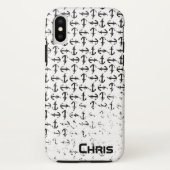 いかり白黒iphoneケース Case-Mate iPhoneケース (裏面)