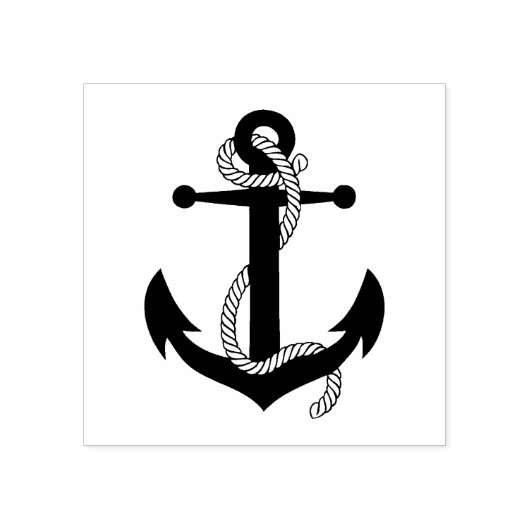 いかり航海のとロープ、シーマンいかり ラバースタンプ (インプリント)