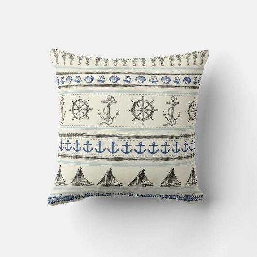 いかり航海のなロープの投球のソファの枕の航海 クッション (裏面)