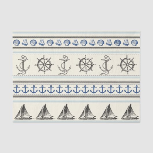 いかり航海のなロープの結び目のティッシュペーパーの航海 薄葉紙 (正面)