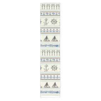 いかり航海のなロープの結び目のテーブルのランナーの航海 ショートテーブルランナー