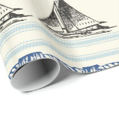 いかり航海のなロープの結び目の包装紙の航海 ラッピングペーパー (ロールコーナー)