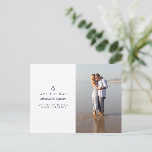 いかり航海のの写真結婚日付を保存 案内ポストカード (スタンド正面)