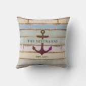 いかり航海のの船名素朴へようこそ クッション (裏面)