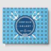 いかり航海のアイコン&ヨットターコイズブルーボート ゲストブック (正面)