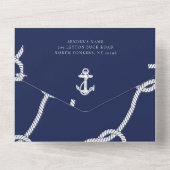 いかり航海のアホイアボーイベビーシャワー オールインワン招待状 (裏面)