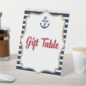 いかり航海のアホイギフトテーブルパーティー記号 台座サイン (インサイチュ)