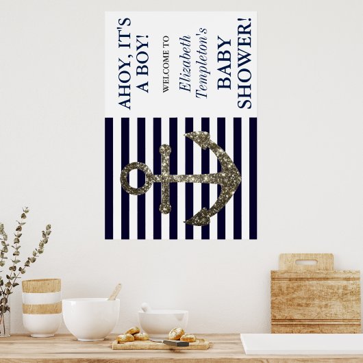 いかり航海のアホイ少年ウェルカム ポスター (キッチン)